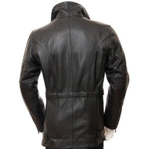 Chaqueta de Cuero con Cremallera Estilo Motero para Hombre, Otoño Invierno, Alta Calidad, Impermeable, Transpirable, Resistente al Viento, Manga Larga, a la Moda - Product Image 2