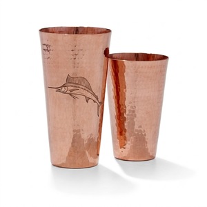 Coctelera Boston de Cobre Puro Martillado a Mano, Ecológica, 100% Cobre Sólido, Vaso para Cócteles para Bar y Restaurante - Product Image 1