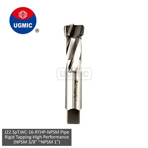 J22.SpT.WC-16-R.T.H.P-3/8" 1/2" 3/4" 1" -NPSM เกลียวท่อแบบขนาน - ร่องเกลียวแบบเกลียววน - (บัดกรี) ดอกต๊าปคาร์ไบด์เชื่อม - ก้านเกลียวแบบ JIS - Product Image 1