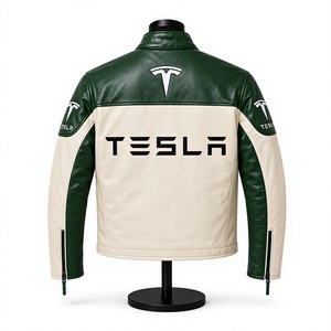 Tesla MotoCP <b>Racing</b> <b>Jacket</b>/Chaqueta Stylish Leather Riding Gear Protection Level 2 CE Certified - Product Image 2
