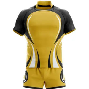 Tenues de rugby élégantes, personnalisables avec le nom de l'équipe, respirantes, séchage rapide, antibactériennes, polyester de haute qualité, performance améliorée - Product Image 5