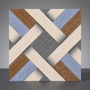 Parqué de madera de nogal negro americano de madera de ingeniería multicapa de Color Natural, baldosas de cerámica de madera de 40x40cm - Product Image 6