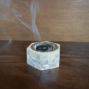 Candle Jar Bone Inlay Incense Burner With Storage Box for Home Decoration Arabic Mubkhar Bakhoor Arabic Inlay - Product Image 5