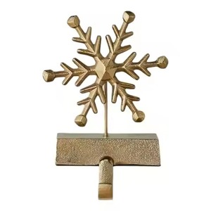 Decorative Metal <b>Stocking</b> Display Piece for Seasonal Holiday Decorations - Product Image 3