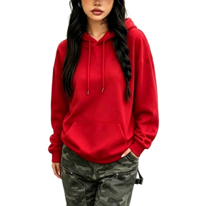Sudaderas con Capucha Extra Grandes de Moda Urbana para Mujer, Sudaderas de Algodón Grueso - Product Image 1