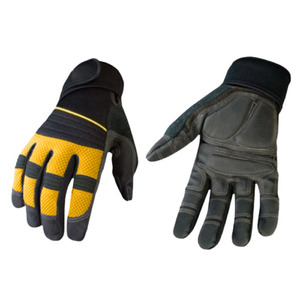 Gants de travail mécaniciens haute performance en cuir synthétique renforcé avec latex Amara, résistants à la chaleur pour la sécurité industrielle - Product Image 5