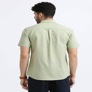 Camisa informal de media manga ecológica para hombre, ligera, transpirable y antiarrugas de proveedor indio - Product Image 3