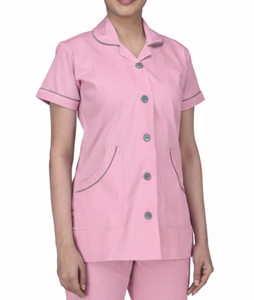 High Quality Summer Unisex Anti-Wrinkle Breathable Quick Dry Spandex <b>Jersey</b> Hospital Scrubs Set Jogger Pants Uniform Tops - Product Image 1