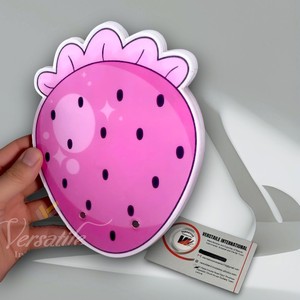 Paleta de extensión de pestañas magnética de fresa, bonita paleta de extensión de pestañas de verano para artistas de pestañas, soporte de pestañas acrílico personalizado sostenible - Product Image 1