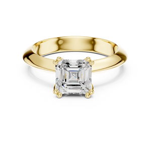 แหวนแต่งงานทองคำแท้ 14k คลาสสิก ประดับเพชรทรง Asscher น้ำหนัก 1.5 กะรัต เกรด E VS1 เพาะเลี้ยงในห้องปฏิบัติการ พร้อมใบรับรอง IGI สำหรับผู้หญิง - Product Image 1