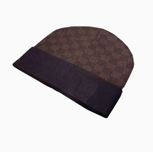 Bonnet unisexe bleu de qualité supérieure 2026, 100 % acrylique tricoté, avec blocs de couleur, décontracté, pour l'hiver, pour adultes, 56-58 cm - Product Image 4