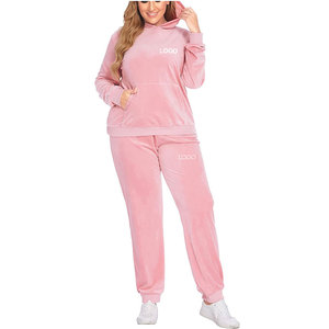 New Long Sleeve Active <b>Jogger</b> Suit Training Sweatsuit <b>Women</b> Fitted Velour Hooded <b>Velvet</b> Tracksuit for <b>Women</b> - Product Image 6