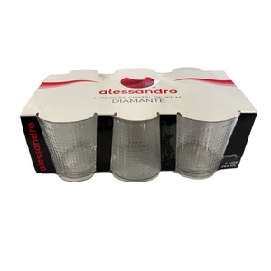 Verre à eau en cristal de diamant 260 ml, verrerie haut de gamme - Product Image 2