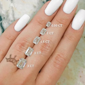 Anillo Solitario con Diamante de Corte Esmeralda de 0.5 Quilates, Claridad VVS-VS, Certificado por IGI, Compre Directamente de un Proveedor Indio de Confianza - Product Image 6