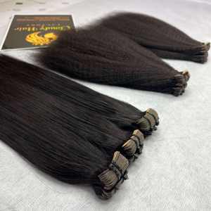 Nouvelle extension de cheveux à bande invisible qualité de luxe donneur unique extensions de cheveux humains droits à os vierge brut - Product Image 4