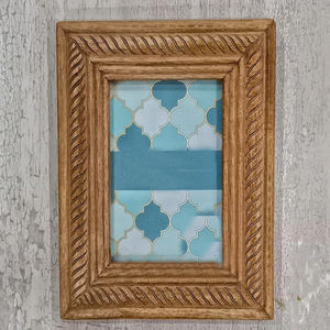 Marco de Fotos de Madera de Estilo Antiguo, Decoración Tradicional Hecha a Mano, Marco de Fotos de Madera Maciza Natural, Marco de Fotos de Madera de Diseño Ecológico - Product Image 1