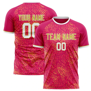 เสื้อฟุตบอลผู้ใหญ่แบบยูนิเซ็กซ์สั่งทำพิเศษ พิมพ์ลายเต็มตัว คอกลม แขนสั้น ระบายเหงื่อได้ดี ผลิตจากโพลีเอสเตอร์ 100% พร้อมชื่อทีมและหมายเลขผู้เล่น - Product Image 4