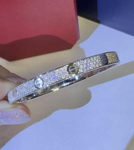 Custom Luxury Stainless Steel Zircon Lovers <b>Charm</b> Bracelet Tai Silver Classic Christian Unisex Anniversary Silver Plated - Product Image 2