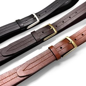 Nuevo Cinturón Casual de Cuero Vacuno Vintage para Hombre con Hebilla de Aleación - Impermeable, Ecológico, Transpirable y Duradero, con Logotipo Personalizable - Product Image 6