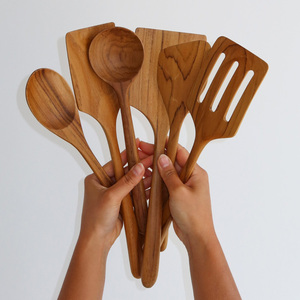 Buena elección de juego de espátulas de madera para el hogar y restaurante, utensilios de cocina, accesorios de cocina, envío gratis - Product Image 2