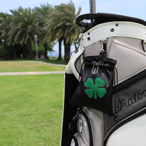 Bolsa organizadora de golf de cuero hecha a mano al por mayor con acabado premium y múltiples compartimentos para accesorios, a la venta a bajo precio. - Product Image 4