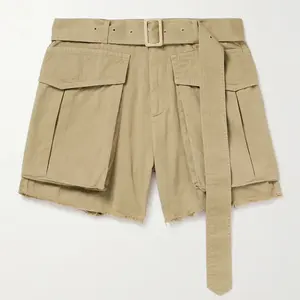 Modische Herren-Schnelltrocknungs-Cargo-Shorts 100% Baumwolle dehnbares atmungsaktives Stoff individuell bedrucktes stilvolles Design für Streetwear 2024