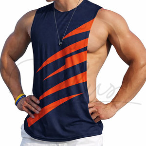 High Quality Men's Sleeveless Gym Tank Tops Workout Sports Bodybuilding Stringer Muscle Cut Breathable Quick Dry Made - Product Image 2