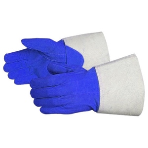 Gants de soudage en cuir de vachette renforcé, résistants à la chaleur et aux étincelles, vêtements de sécurité réfléchissants, lutte contre les incendies, construction - Product Image 2