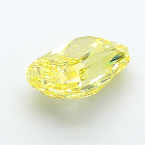 เพชรเหลืองเข้มทรงคุชชั่น รูปทรงเรเดียนท์  ผลิตในห้องปฏิบัติการ ได้รับการรับรอง CVD  แบบเม็ดเดี่ยว  ประกายหรูหราสำหรับงานออกแบบเครื่องประดับชั้นดี - Product Image 3