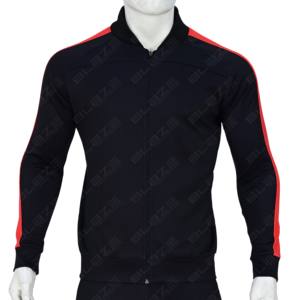 Chaqueta Deportiva Unisex Medalist 2.0 en negro y rojo, Sudadera con capucha para hombre con cremallera, Chaqueta de chándal personalizada Blaze Fight Wear - Product Image 2