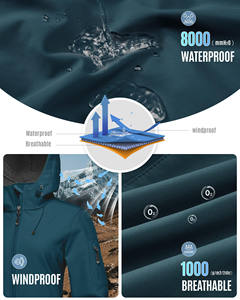 Chaqueta Softshell para Mujer, Servicio OEM, Ropa de Invierno, Cortavientos, para Campismo, Senderismo y Viajes al Aire Libre - Product Image 6