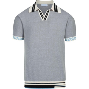 Wholesale Custom High Quality Breathable <b>Plus</b> <b>Size</b> Summer Pullover Tops 2025 Men's Knitted for Shirt OEM/ODM Knit <b>Sweater</b> - Product Image 5