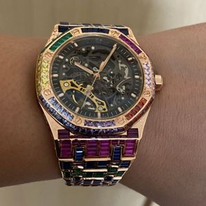 Reloj Unisex con Incrustaciones de Moissanita, con Fecha Automática, de Alta Calidad, con Diamantes Incoloros, al Mejor Precio al por Mayor - Product Image 2