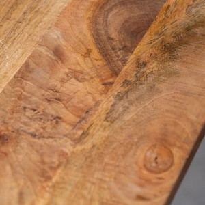 Bureau en bois Vandana Vesta Aureo avec pieds noirs, mobilier de bureau moderne en bois massif minimaliste - Product Image 6