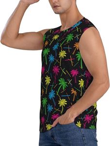 Custom Men's Muscle <b>Tank</b> <b>Top</b> <b>Knitted</b> 100% Cotton Soft Stretch Breathable Sleeveless Gym Workout Bodybuilding Fitness Training - Product Image 4