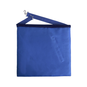 Tablier maçonnique artisanal en peau d'agneau blanche pour Loge Bleue, Régalia maçonnique de qualité supérieure, Tablier de Maître Maçon de Loge Bleue en cuir blanc avec bordure personnalisée bleue - Product Image 2