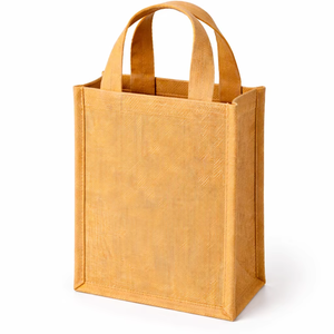 Bolsa de Regalo Ecológica de Yute, Mini Bolsa de Mano con Asas, Bolsa de Compras Reutilizable, Arpillera Natural - Product Image 1