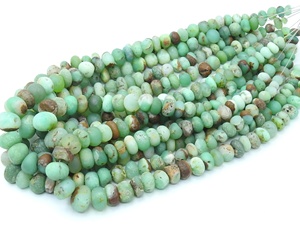 Perles de chrysoprase bio - Finition mate polie - Certifiées par un tiers - Marque PMEGEMSBEADS - Pour la fabrication de bijoux - Vente en gros - Product Image 4