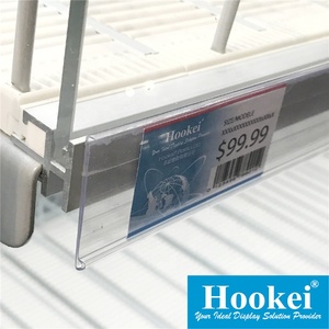 Étiquette de prix en plastique PVC acrylique pour étagère de supermarché, bande de données d'affichage - Product Image 3