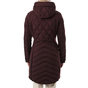 Manteaux longs matelassés tendance pour femmes, épais, coupe-vent, respirants, avec rembourrage épais et fermeture éclair - Product Image 6