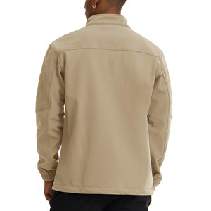 Chaqueta Softshell Impermeable con Cuello Alto y Logotipo Frontal, Diseño Nuevo de Fábrica Directa, Venta al Por Mayor, Moda 2025 - Product Image 2