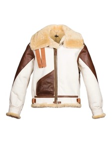 <b>Mens</b> B3 <b>Shearling</b> Leather <b>Jacket</b> - Product Image 1