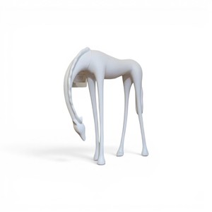 Escultura Moderna de Jirafa Alargada, Figura de Animal de Poliresina, Decoración Decorativa para Mesa, Hogar u Oficina - Product Image 4