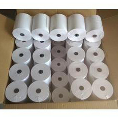 Rouleaux de papier thermique pour reçus, texture lisse, impression sans bourrage pour systèmes de point de vente, vente en gros - Product Image 2