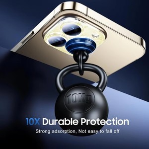 Long Lanh Núi Lửa Ống Kính Bảo Vệ Bling Kim Cương Máy Ảnh Phim Tempered Glass Đối Với iPhone 17/16/15 Pro Max Phụ Kiện - Product Image 6