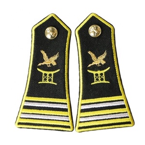 Nuevas Pliegas de Hombro Personalizadas para Uniformes, Epaulettes Ceremoniales de Piloto de Aerolínea, Rangos de Hombro Bordados en Lona Personalizada - Product Image 4