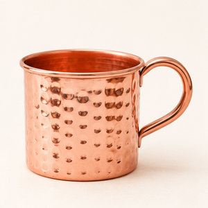 Handcrafted Hammered Copper Mug With Handle Food Grade Eco-friendly <b>Drinkware</b> High Quality Pure Solid Copper Moscow Mule Mug - Product Image 1