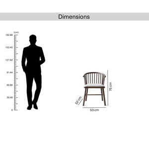 Chaise de salle à manger moderne en bois de manguier - Product Image 6