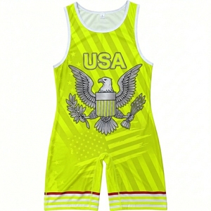 Singlet de Lucha Libre para Hombre con Estampado Digital, Elástico en Cuatro Direcciones, Ligero, Transpirable, de Secado Rápido y Duradero para MMA - Product Image 2