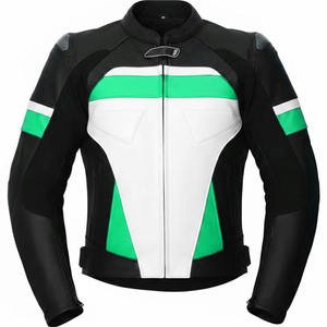 Protective Breathable Printed Customizable Unisex Motorbike Jacket Cowhide Leather High Quality Comfortable Enhanced Safety Full - Product Image 1